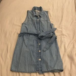 Blue Denim Button Down Dress